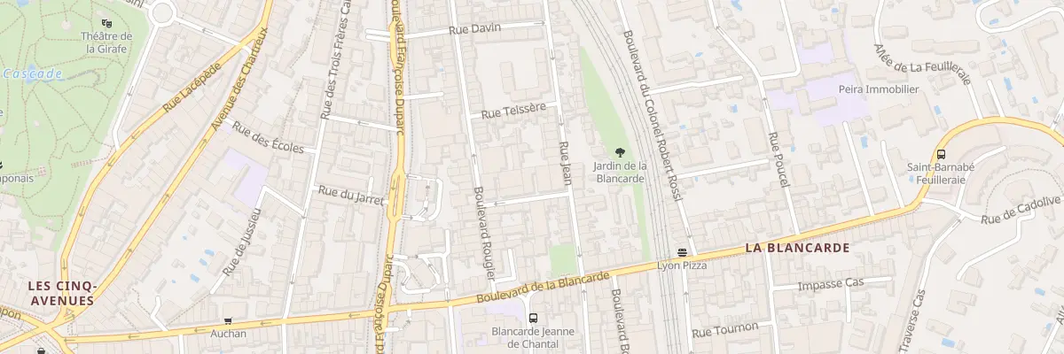 Plan du 3 Rue beranger à Marseille 4e Arrondissement