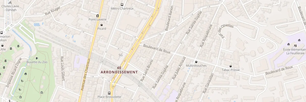 Plan du 29 Rue saint bruno à Marseille 4e Arrondissement