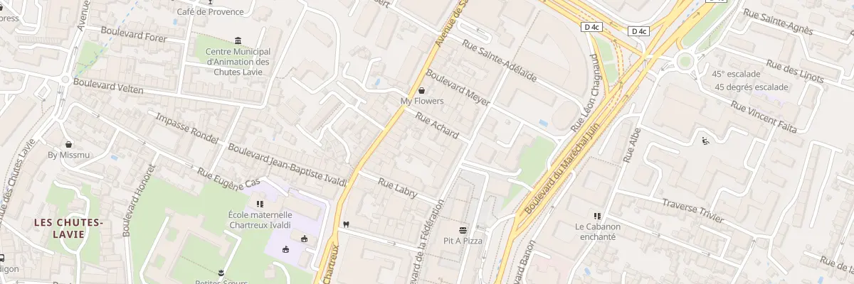 Plan du 8 Rue achard à Marseille 4e Arrondissement