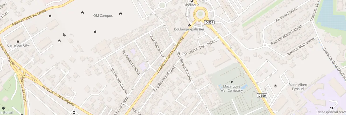 Plan du 25B Bd de la Concorde à Marseille 9e Arrondissement
