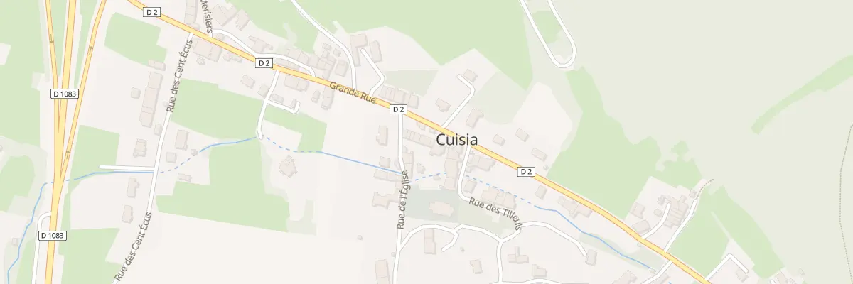 Plan du 20 Gr Grande Rue à Cuisia