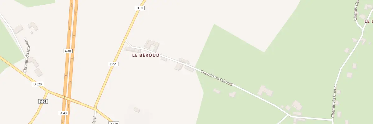Plan du 11 Che du Béroud à Montrevel