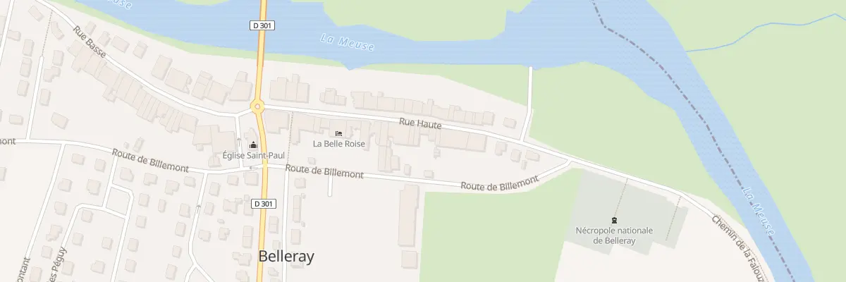 Plan du 20 Rue Haute à Belleray
