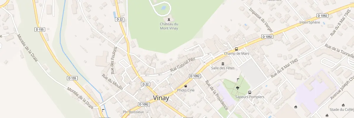 Plan du 14 Rue Gabriel Peri à Vinay