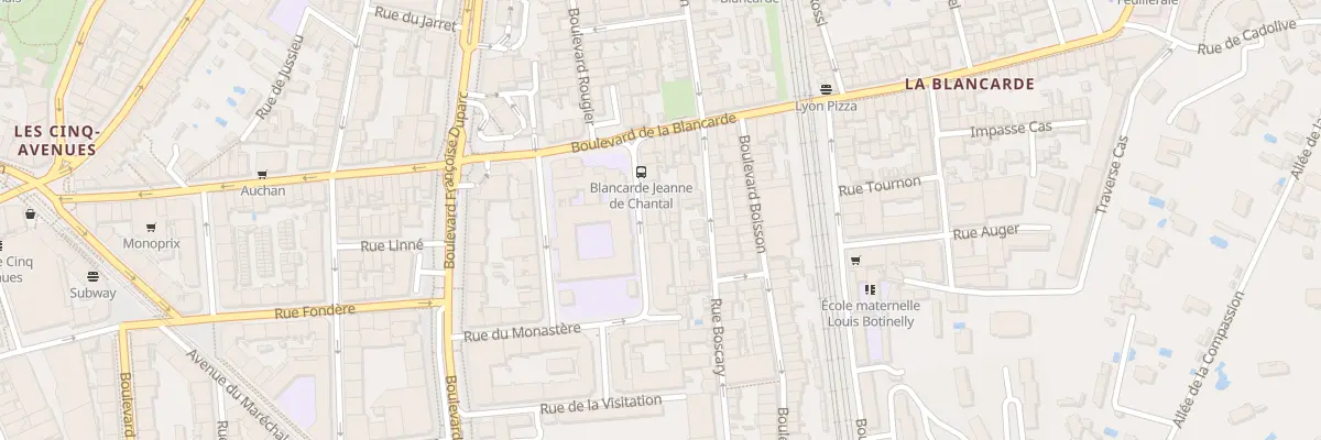 Plan du 11 Rue jeanne de chantal à Marseille 4e Arrondissement