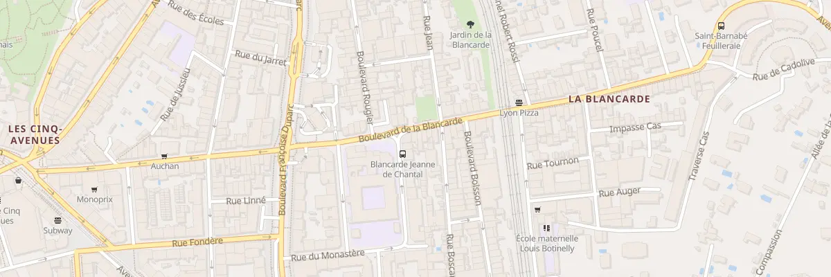 Plan du 88 Bd Blancarde à Marseille 4e Arrondissement