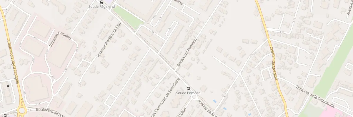 Plan du 24 Bd Pomeon à Marseille 9e Arrondissement