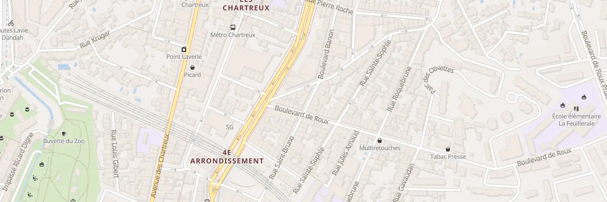 Plan du 33 Rue saint bruno à Marseille 4e Arrondissement