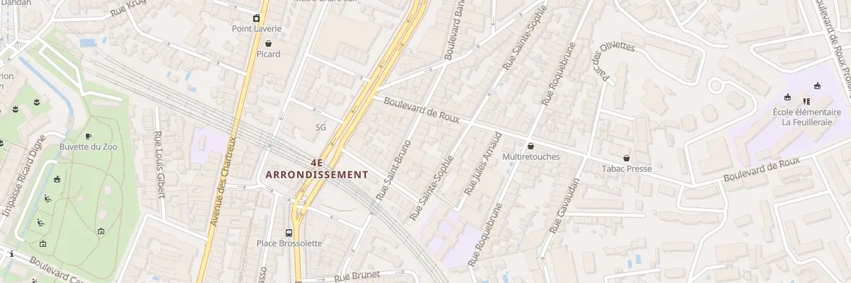 Plan du 30 Rue saint bruno à Marseille 4e Arrondissement