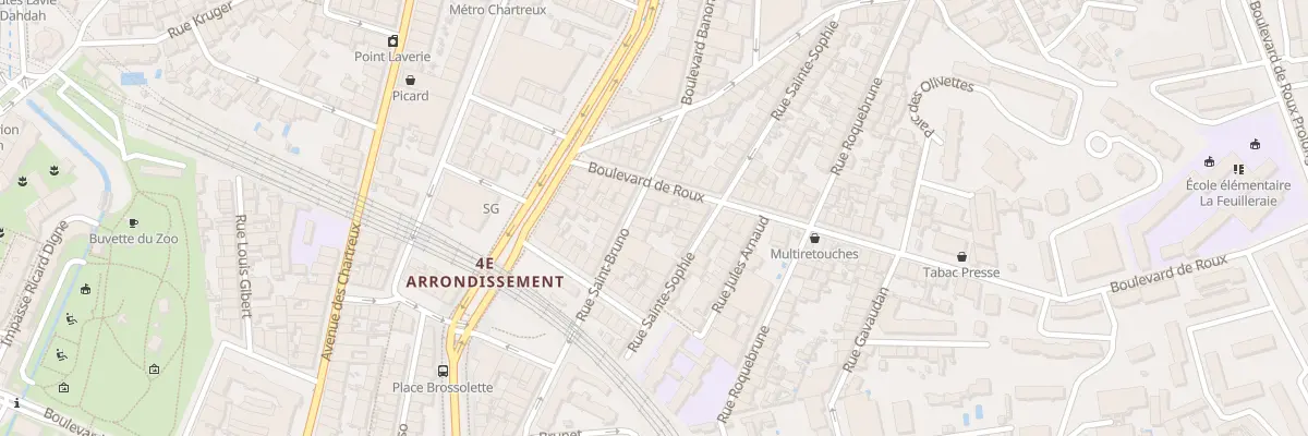 Plan du 32 Rue saint bruno à Marseille 4e Arrondissement