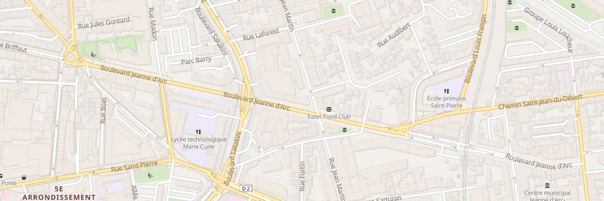 Plan du 61 Bd Jeanne d’Arc à Marseille 5e Arrondissement