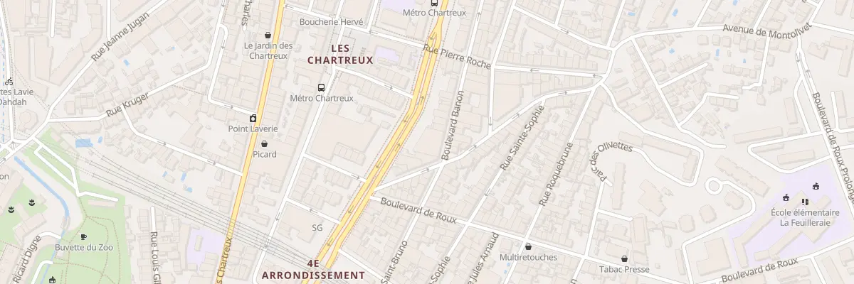 Plan du 134 Bd Francoise Duparc à Marseille 4e Arrondissement