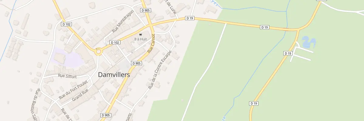 Plan du 1 Rue de la Contre-escarpe à Damvillers