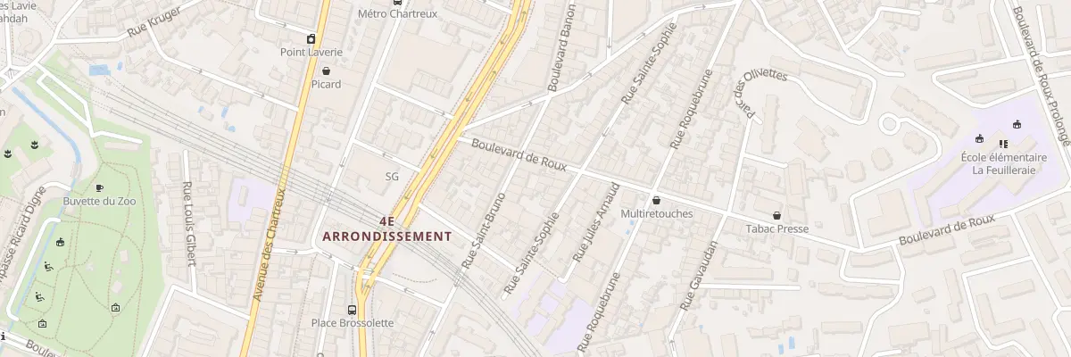 Plan du 34 Rue saint bruno à Marseille 4e Arrondissement