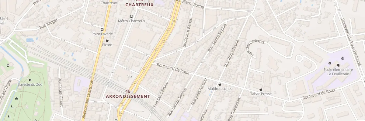 Plan du 44 Rue saint bruno à Marseille 4e Arrondissement