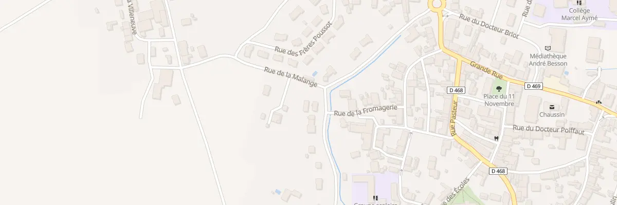 Plan du 6 Rue de la Malange à Chaussin
