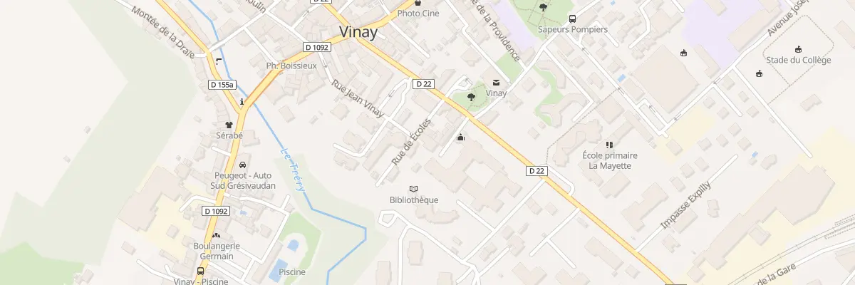 Plan du 3 Rue des Ecoles à Vinay