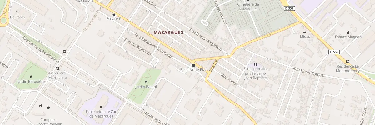 Plan du 77 Rue sebastien marcaggi à Marseille 9e Arrondissement
