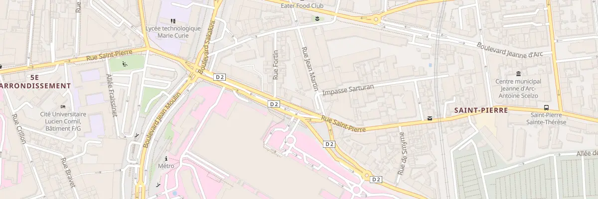 Plan du 281 Rue saint pierre à Marseille 5e Arrondissement