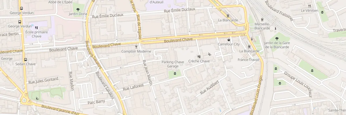Plan du 292 Bd Chave à Marseille 5e Arrondissement