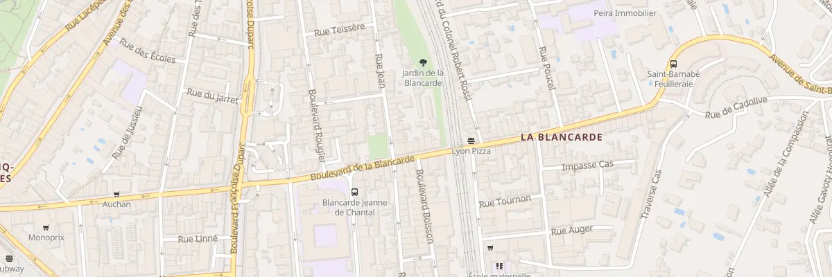 Plan du 109 Bd Blancarde à Marseille 4e Arrondissement