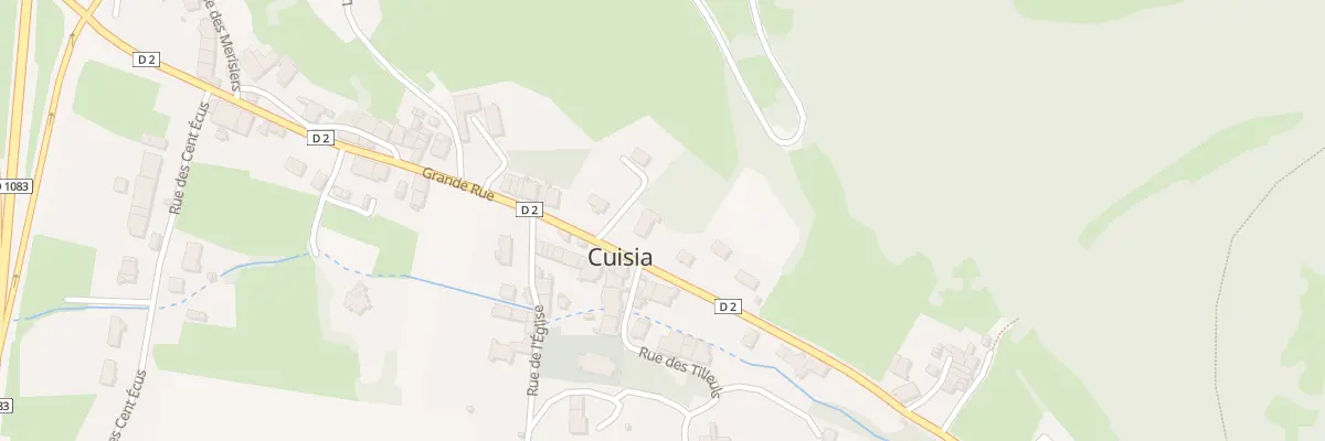Plan du 25 Gr Grande Rue à Cuisia