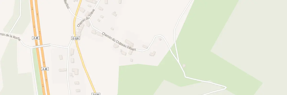 Plan du 21 Che de Chateau Desert à Montrevel