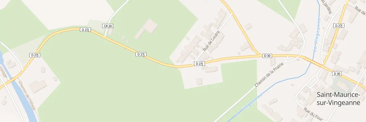 Plan du 8 Rte de Fontaine Francaise à Saint-Maurice-sur-Vingeanne
