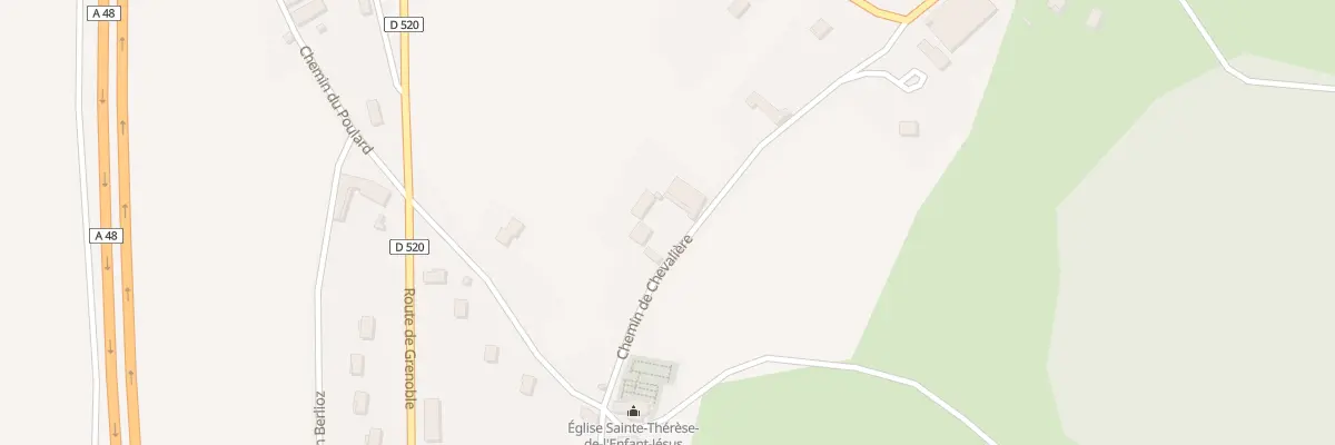Plan du 3 Che de la Chevalière à Montrevel