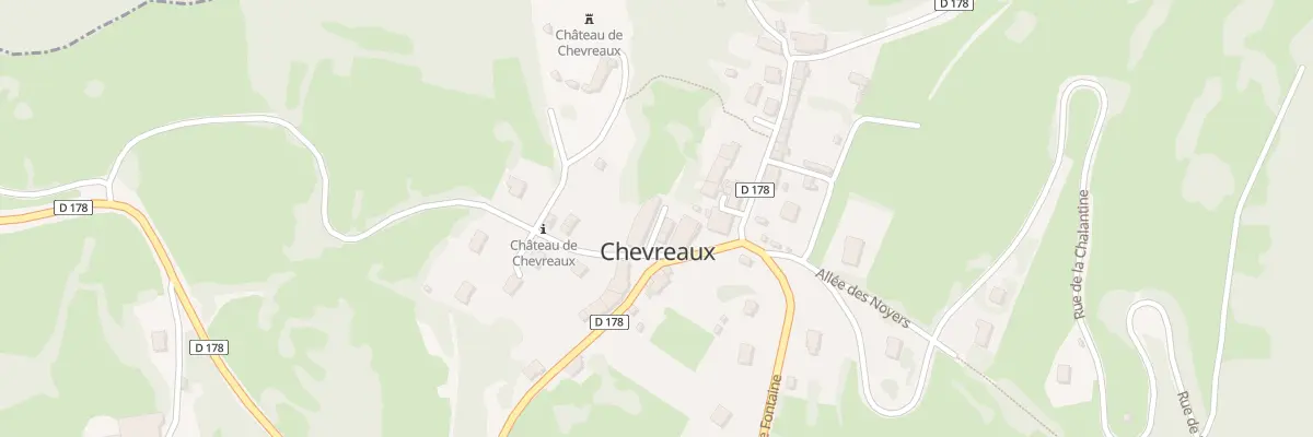 Plan du 8 Rue du Château à Chevreaux