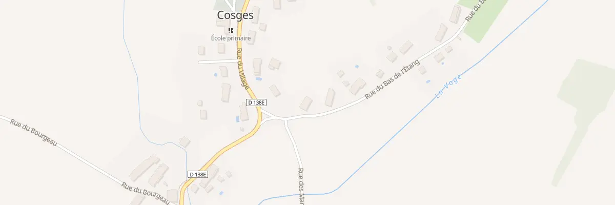Plan du 3 Rue du Bas de l’Etang à Cosges