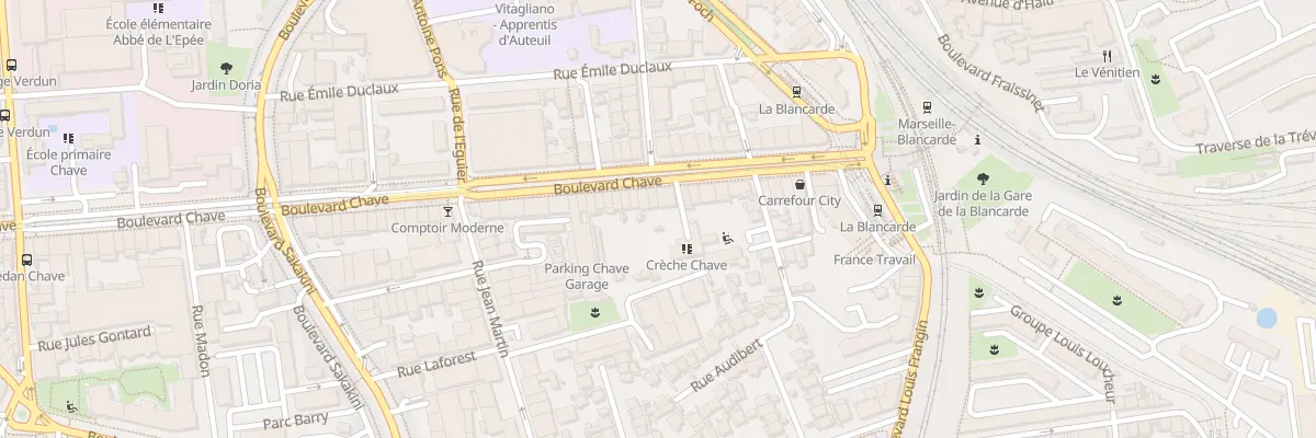 Plan du 310 Bd Chave à Marseille 5e Arrondissement