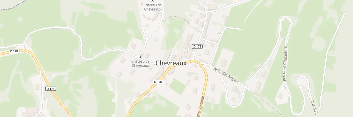 Plan du 10 Rue du Château à Chevreaux