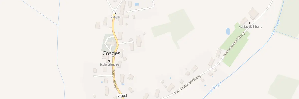 Plan du 60 Rue du Village à Cosges