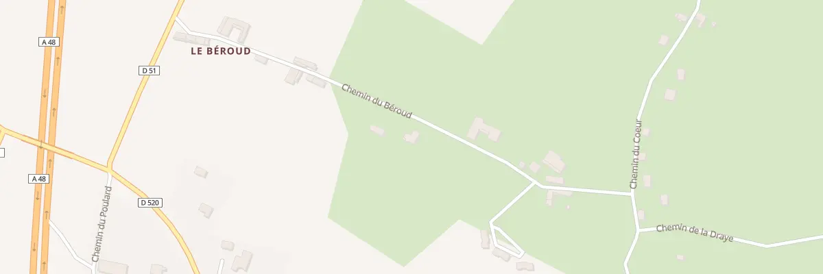 Plan du 18 Che du Béroud à Montrevel