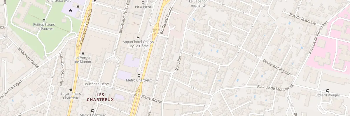 Plan du 45 Rue albe à Marseille 4e Arrondissement