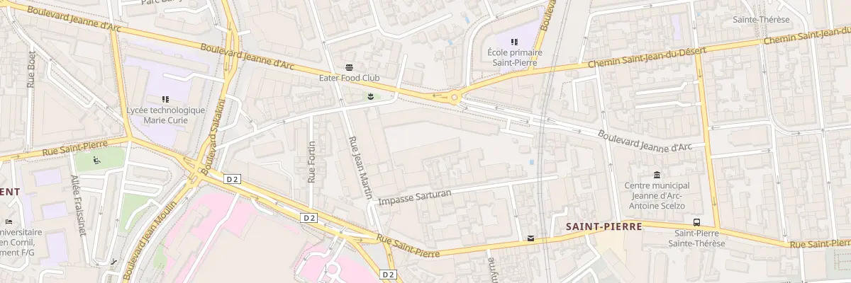 Plan du 72 Bd Jeanne d’Arc à Marseille 5e Arrondissement