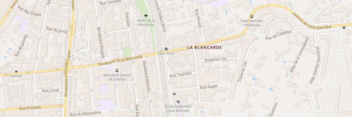Plan du 116 Bd Blancarde à Marseille 4e Arrondissement