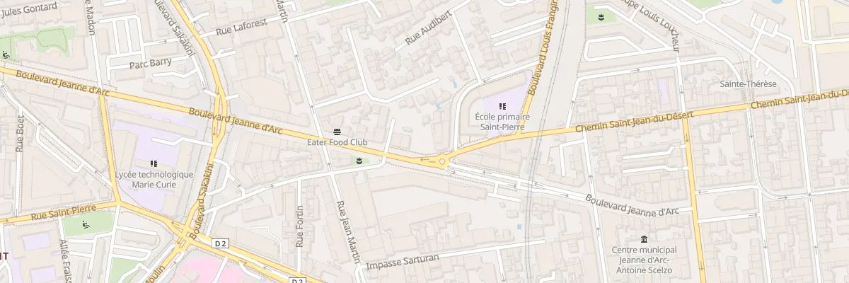 Plan du 87 Bd Jeanne d’Arc à Marseille 5e Arrondissement