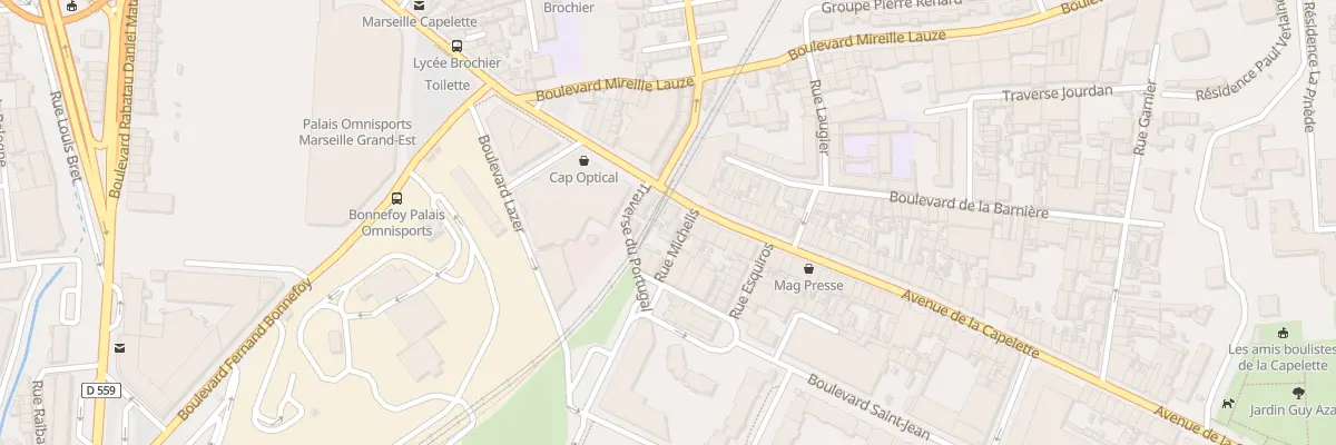 Plan du 94 Av de la Capelette à Marseille 10e Arrondissement