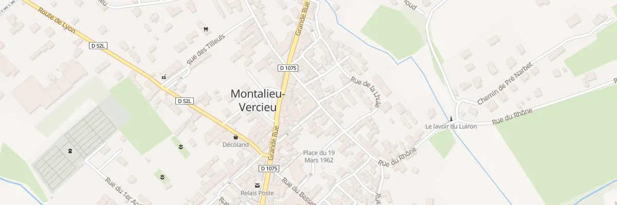 Plan du 10 Rue du Rhône à Montalieu-Vercieu
