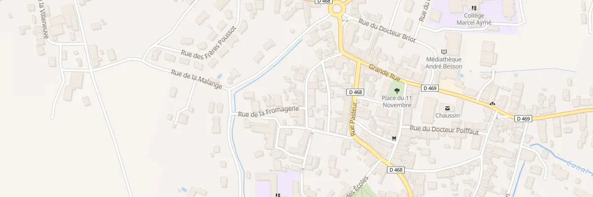 Plan du 16 Rue de la Libération à Chaussin