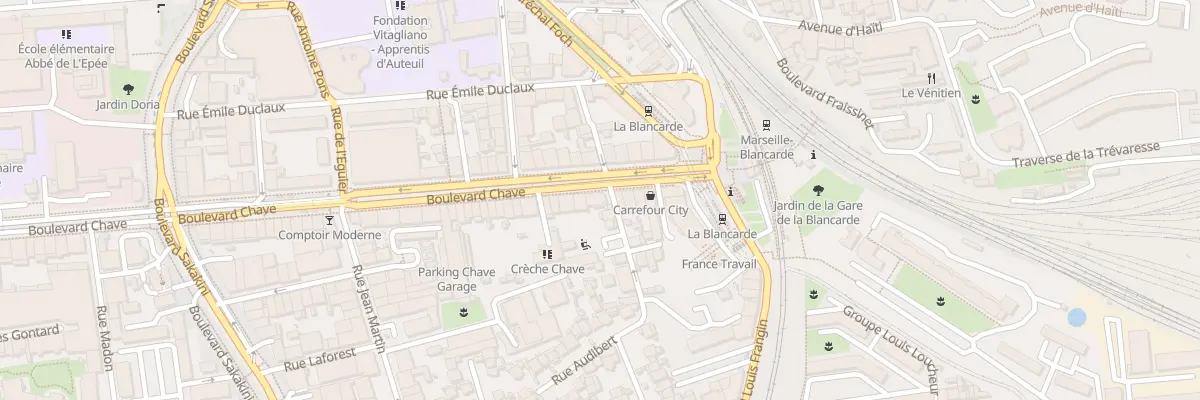 Plan du 324 Bd Chave à Marseille 5e Arrondissement