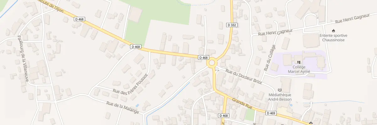 Plan du 5 Rte de Dijon à Chaussin
