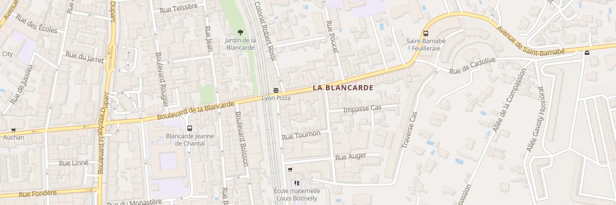 Plan du 122 Bd Blancarde à Marseille 4e Arrondissement