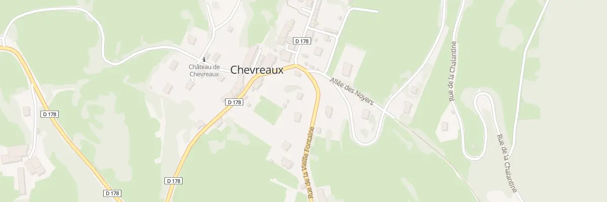 Plan du 2 Rue de la Vieille Fontaine à Chevreaux