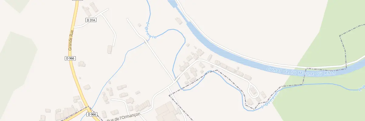 Plan du 3 Rue de l’Ornain à Tréveray