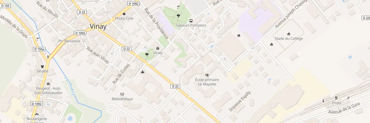 Plan du 23 Rue du Huit Mai 1945 à Vinay
