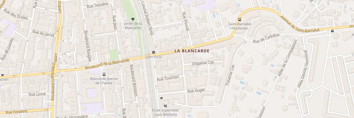 Plan du 126 Bd Blancarde à Marseille 4e Arrondissement