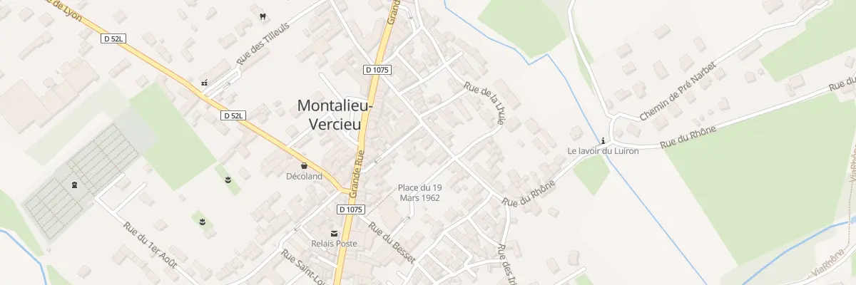 Plan du 16 Rue du Rhône à Montalieu-Vercieu